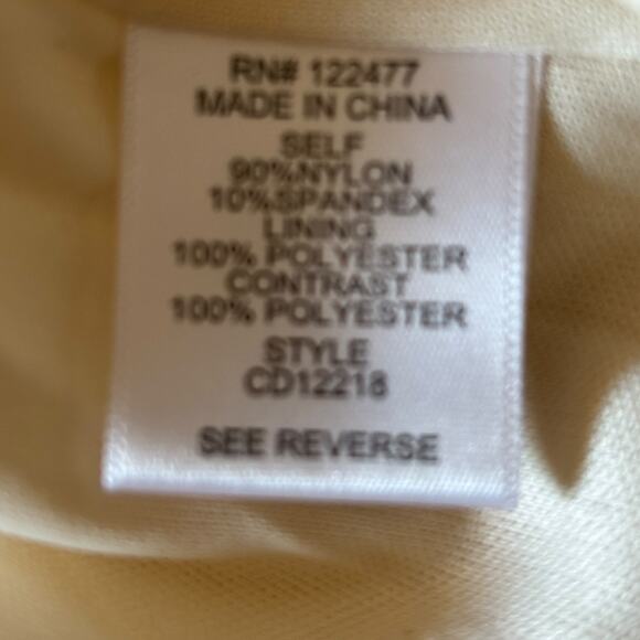 NSR Napean Sea Rd Cream Knot Front Lace Midi Dress Size XL NWOT - Picture 6 of 6